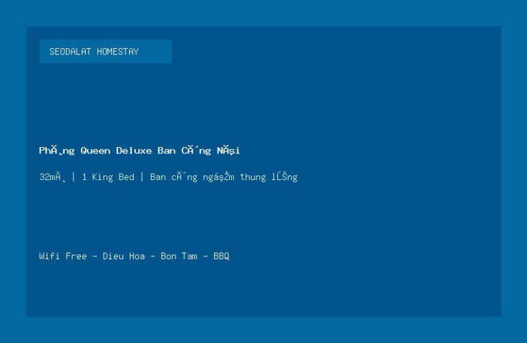 Phòng Deluxe Giường Đôi P.204