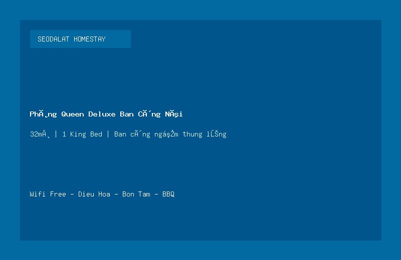 Phòng Deluxe Giường Đôi P.201